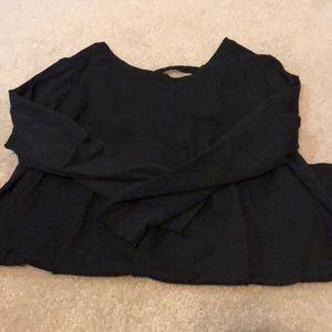 Cross Cross Back Athletic Sweatshirt Top